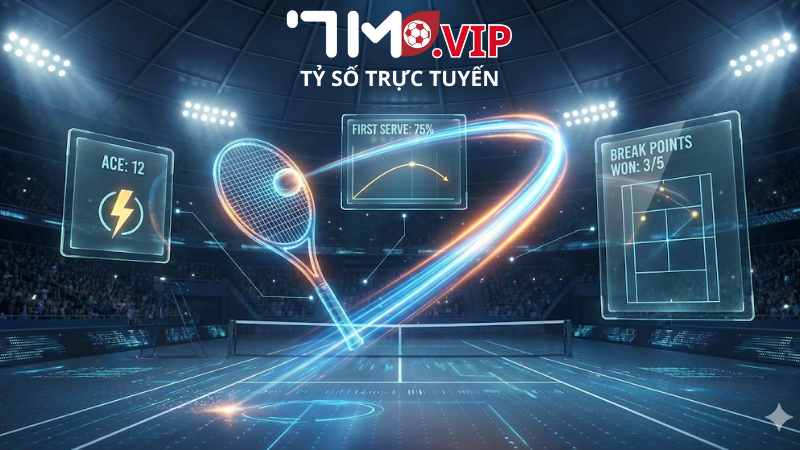  Thống kê chuyên sâu giúp đọc vị trận đấu tennis hiệu quả.