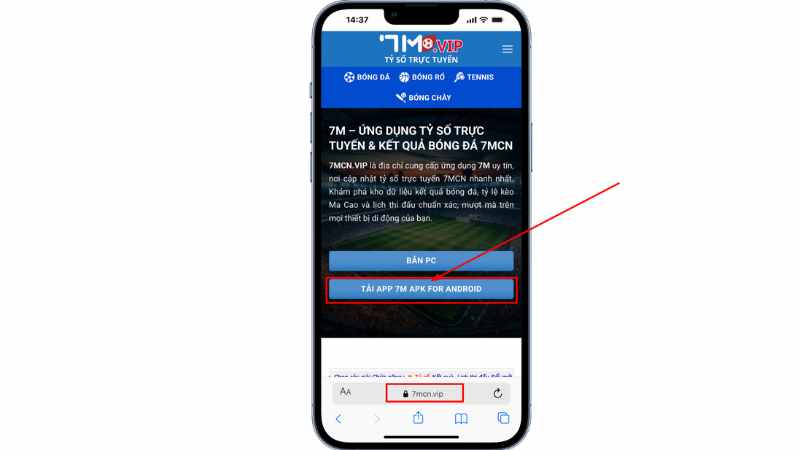  Giao diện trực quan của App 7M trên các thiết bị Android.
